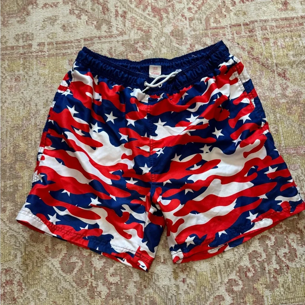 Stars and Stripes Men's Swim Trunks